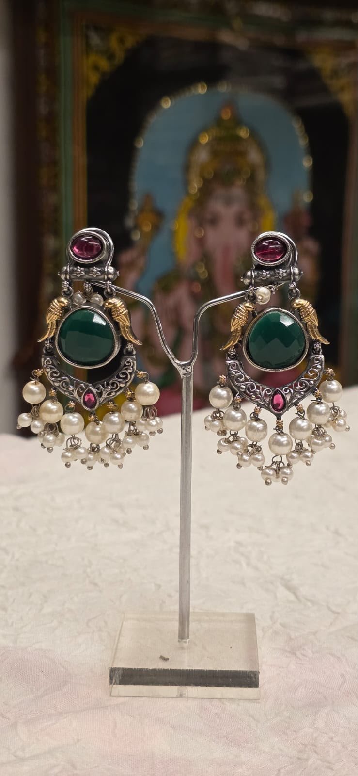 Lunara Disc Drop Earrings (Style 2)